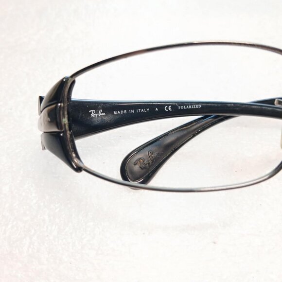 Ray-Ban Black Eyeglass Frames Made in Italy No Lenses VGUC - Picture 8 of 9